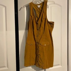 Beige corduroy dress